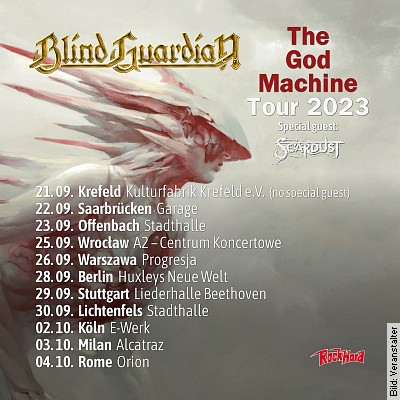 BLIND GUARDIAN – The God Machine Tour 2023 in Frankfurt am 23.09.2023 – 19:00 Uhr