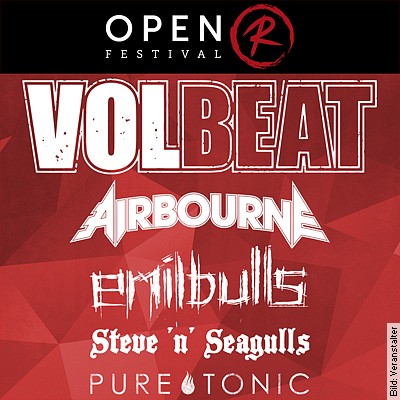Open R Festival 2023- Volbeat, Airbourne, Emil Bulls + Gäste in Uelzen am 30.06.2023 – 15:00 Uhr