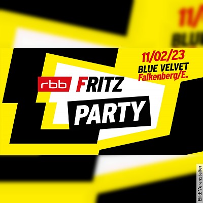 FritzParty 11.2.23 Blue Velvet Falkenberg in Falkenberg/Elster am 11.02.2023 – 21:00 Uhr