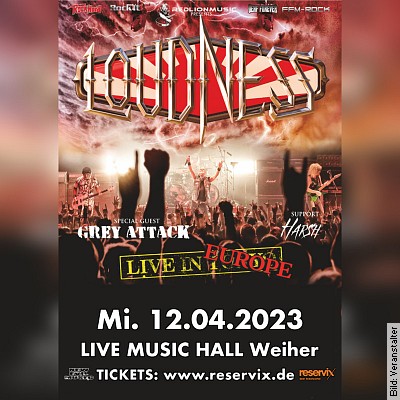 Loudness – Live In Europe 2023 in Mörlenbach am 12.04.2023 – 20:00 Uhr