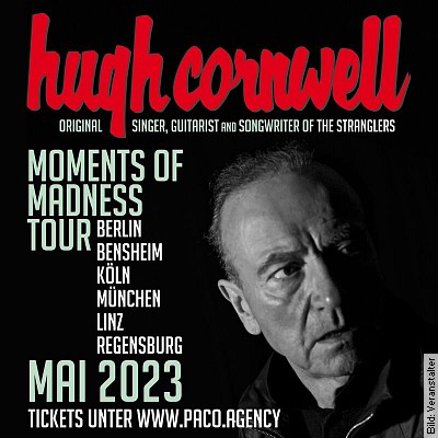 Hugh Cornwell in Bensheim am 15.05.2023 – 20:30 Uhr