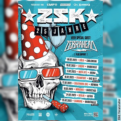 25 Jahre ZSK Tour 2023 – Very Special Guest Zebrahead in Hamburg am 25.02.2023 – 19:30 Uhr