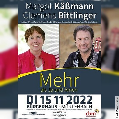 Margot Käßmann, Clemens Bittlinger in Mörlenbach