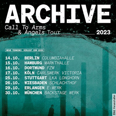 ARCHIVE – Call To Arms & Angels Tour 2023 in Wiesbaden am 26.10.2023 – 19:00 Uhr