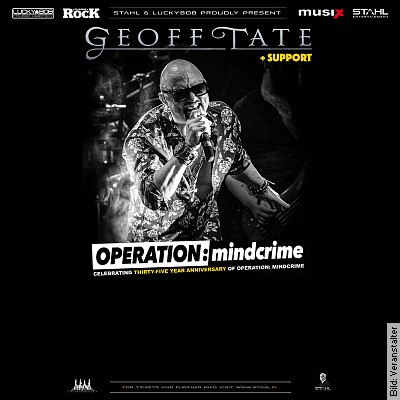 GEOFF TATE + Headless + Mark Daly – 35 Years Operation Mindcrime in Leipzig am 24.03.2023 – 20:00 Uhr
