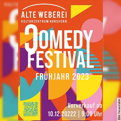 Comedy Festival 2023 in Nordhorn am 26.01.2023 – 09:00 Uhr