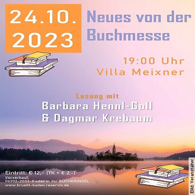 Neues von der Buchmesse - Lesetipps - Bärbel Hennl-Goll und Dagmar Krebaum in Brühl