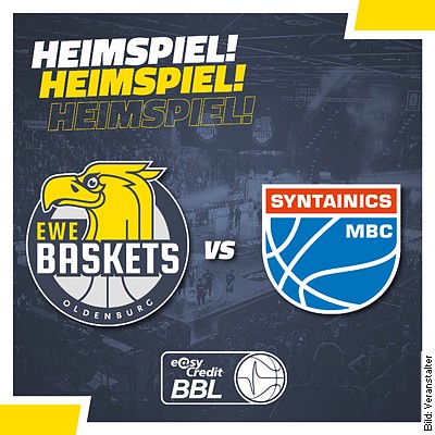 EWE Baskets – SYNTANICS MBC in Oldenburg am 14.01.2023 – 20:30 Uhr