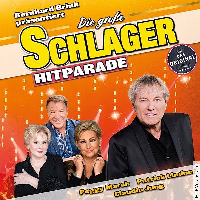 Die große Schlager Hitparade – präsentiert von Bernhard Brink in Ibbenbüren am 12.04.2024 – 19:00 Uhr