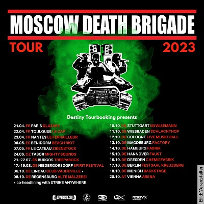 MOSCOW DEATH BRIGADE – Live in Magdeburg am 13.10.2023 – 20:00 Uhr
