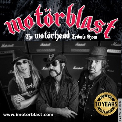 MOTÖRBLAST – a tribute to Motörhead in Schweinfurt am 21.01.2023 – 21:00 Uhr