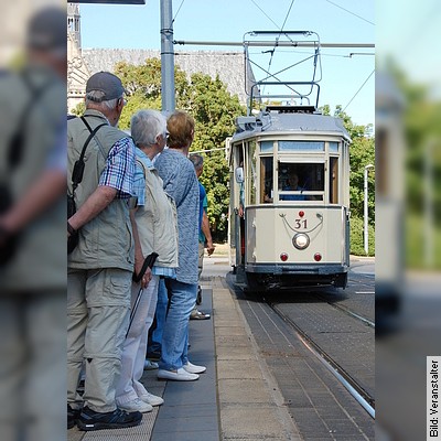 Stadtrundfahrt mit der historischen Straßenbahn in Halberstadt am 04.05.2024 – 10:15 Uhr