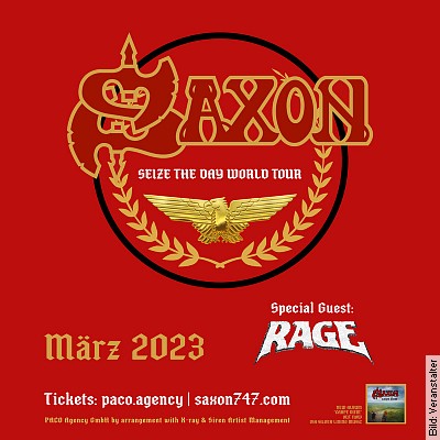 SAXON – Seize the Day World Tour 2023 in Ulm am 02.04.2024 – 20:00 Uhr