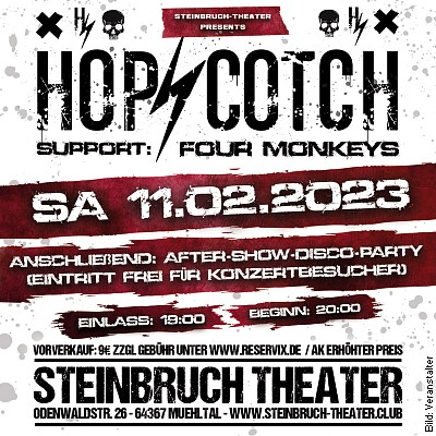 Hopscotch & Four Monkeys – Live Show in Mühltal am 11.02.2023 – 20:00 Uhr