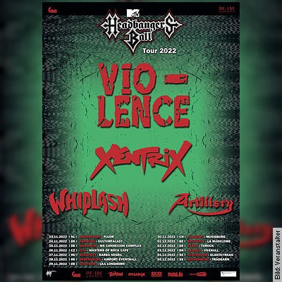Vio-lence – MTV Headbangers Ball Tour 2022 in Mannheim am 25.11.2022 – 19:00