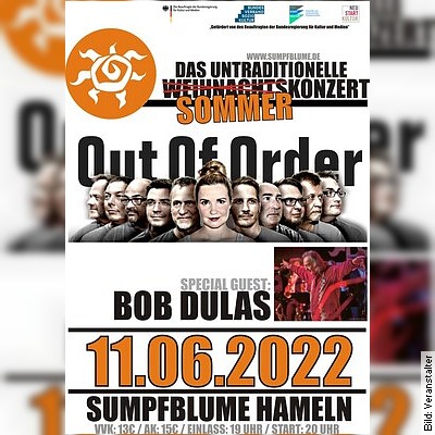OUT OF ORDER – SPECIAL GUEST: BOB DULAS – Das untraditionelle Sommerkonzert in Hameln