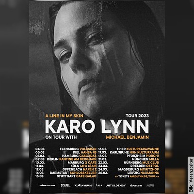 Karo Lynn & Michael Benjamin – A Line in y Skin Tour 2023 in Leipzig am 26.03.2023 – 19:30 Uhr