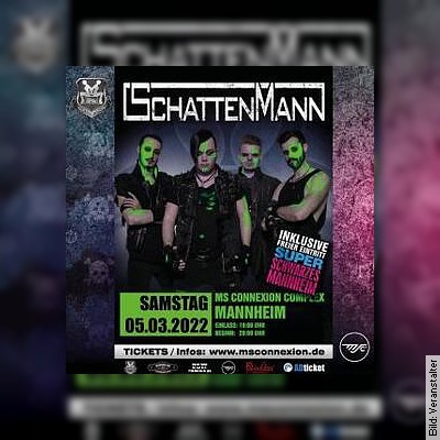 Schattenmann inkl. SSM – Chaos-Tour 2023 in Mannheim am 01.04.2023 – 20:00 Uhr