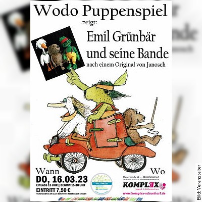 Kindertheater – Janosch: Emil Grünbär und seine Bande in Schüttorf am 16.03.2023 – 15:30 Uhr