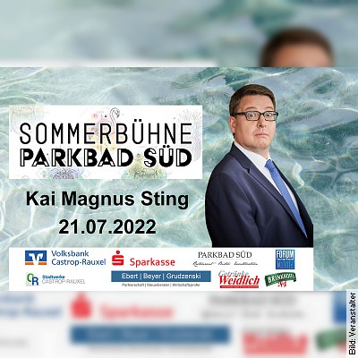 Sommerbühne Parkbad Süd – Kai Magnus Sting in Castrop-Rauxel