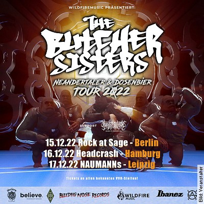 The Butcher Sisters – Neandertaler & Dosenbier Tour 2022 in Leipzig am 17.12.2022 – 19:30 Uhr