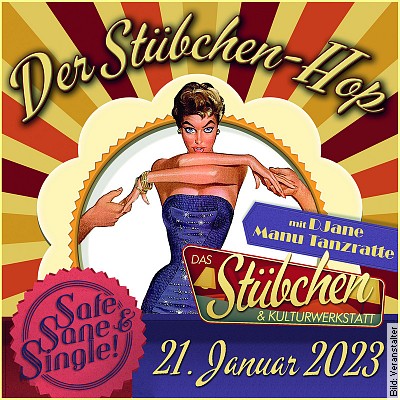 Stübchen-Hop – mit Safe, Sane & Single und DJane Manu Tanzratte in Magdeburg am 21.01.2023 – 19:00 Uhr
