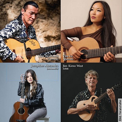 Nacht Der Gitarren - 2023 - feat. Lulo Reinhardt (D), Thu Le (Vietnam), Jim Kimo West (USA), Josephine Alexandra (Indonesien)