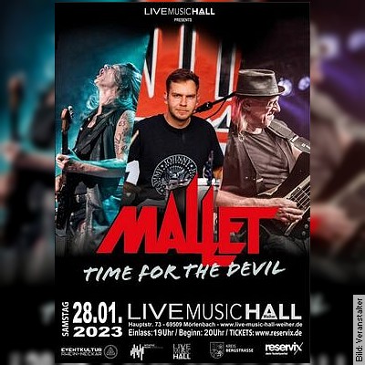 MALLET – Rock n Roll Is Coming Home in Mörlenbach am 28.01.2023 – 20:00 Uhr