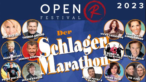 OPEN R Festival 2023 - "Schlager Marathon" - Beatrice Egli, Thomas Anders u.w.