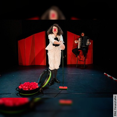 Naseweissrot – Ein musikalisches Spektakel mit Clown und Akkordeon – ab 3 Jahren in Frankfurt am 18.02.2023 – 11:00 Uhr