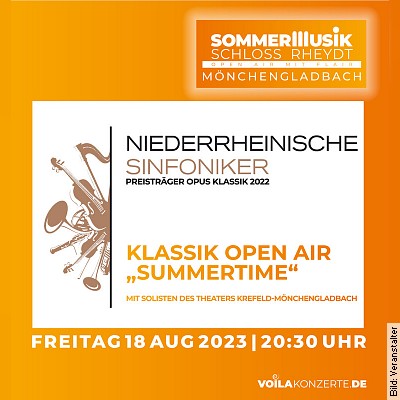 Klassik Open Air Summertime in Mönchengladbach am 18.08.2023 – 20:30 Uhr