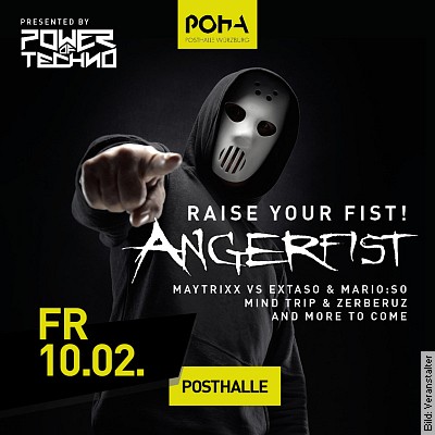 Angerfist – Raise your fist! in Würzburg am 10.02.2023 – 21:00 Uhr