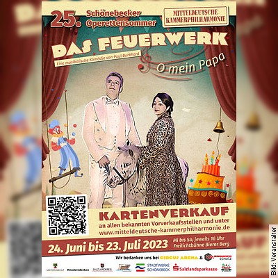 DAS FEUERWERK – Die Operette für Kinder in Schönebeck (Elbe) am 09.07.2023 – 11:00 Uhr
