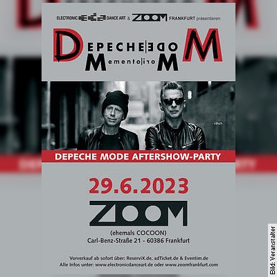 Depeche Mode After Show Party zur Memento Mori Tour (Donnerstag) in Frankfurt am Main am 29.06.2023 – 22:00 Uhr