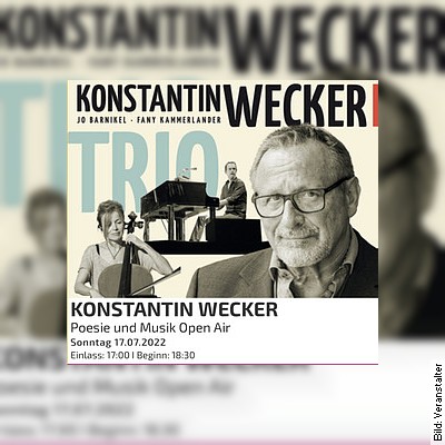 Konstantin Wecker   Poesie und Musik Open Air 2022 in Marburg