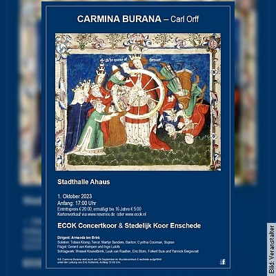 STADTKANTOREI BOCHUM – Carmina Burana in Bochum am 28.06.2024 – 20:00 Uhr