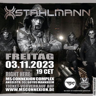 Stahlmann – Addendum – Tour 2023 in Kaiserslautern am 21.10.2023 – 20:00 Uhr