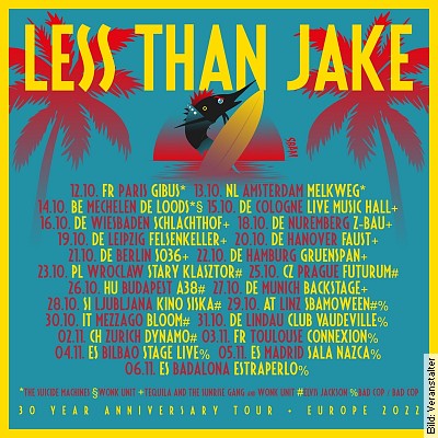 LESS THAN JAKE – Support: Tequila & The Sunrise Gang in Köln