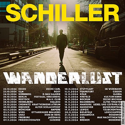 Schiller – Wanderlust-Tour 2024 in Krefeld am 13.11.2024 – 20:00 Uhr