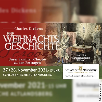 Eine Weihnachtsgeschichte – Familientheater zum Advent in Altlandsberg am 10.12.2022 – 16:00